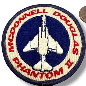 Vintage McDonnell Douglas F-4 Phantom II Navy Embroidered Patch uniform Biker